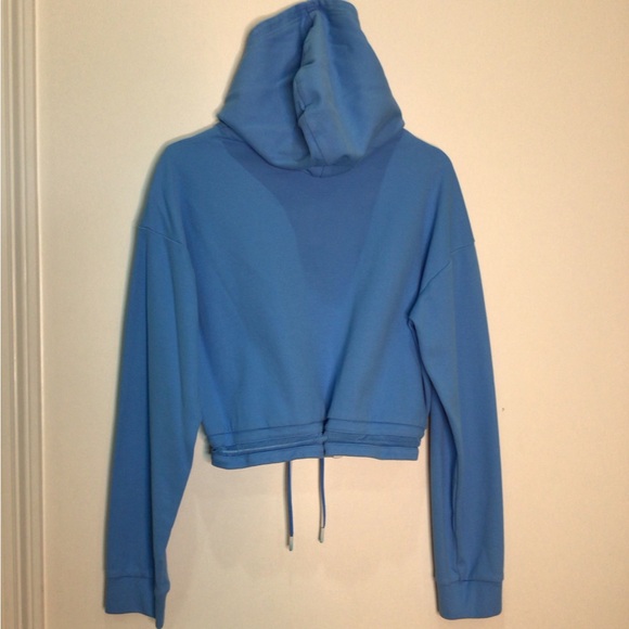 ZYIA Sky Blue Uppercut Cropped Pullover XXL Hoodie - Picture 8 of 13